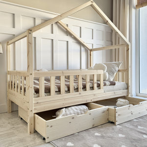 Hugo House Bed - Montessori Toddler Bed