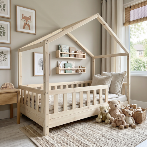 Hugo House Bed - Montessori Toddler Bed