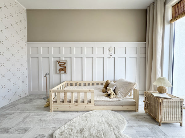 Verity Floor Bed - 90x190cm Single - Natural Finish