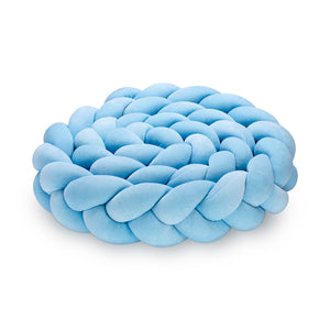 Braided Bed Bumper - Trio Weave - Blue
